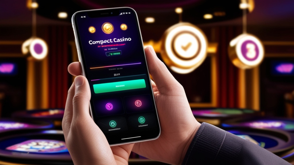 Spieler nutzt eine übersichtliche Casino-App auf dem Smartphone